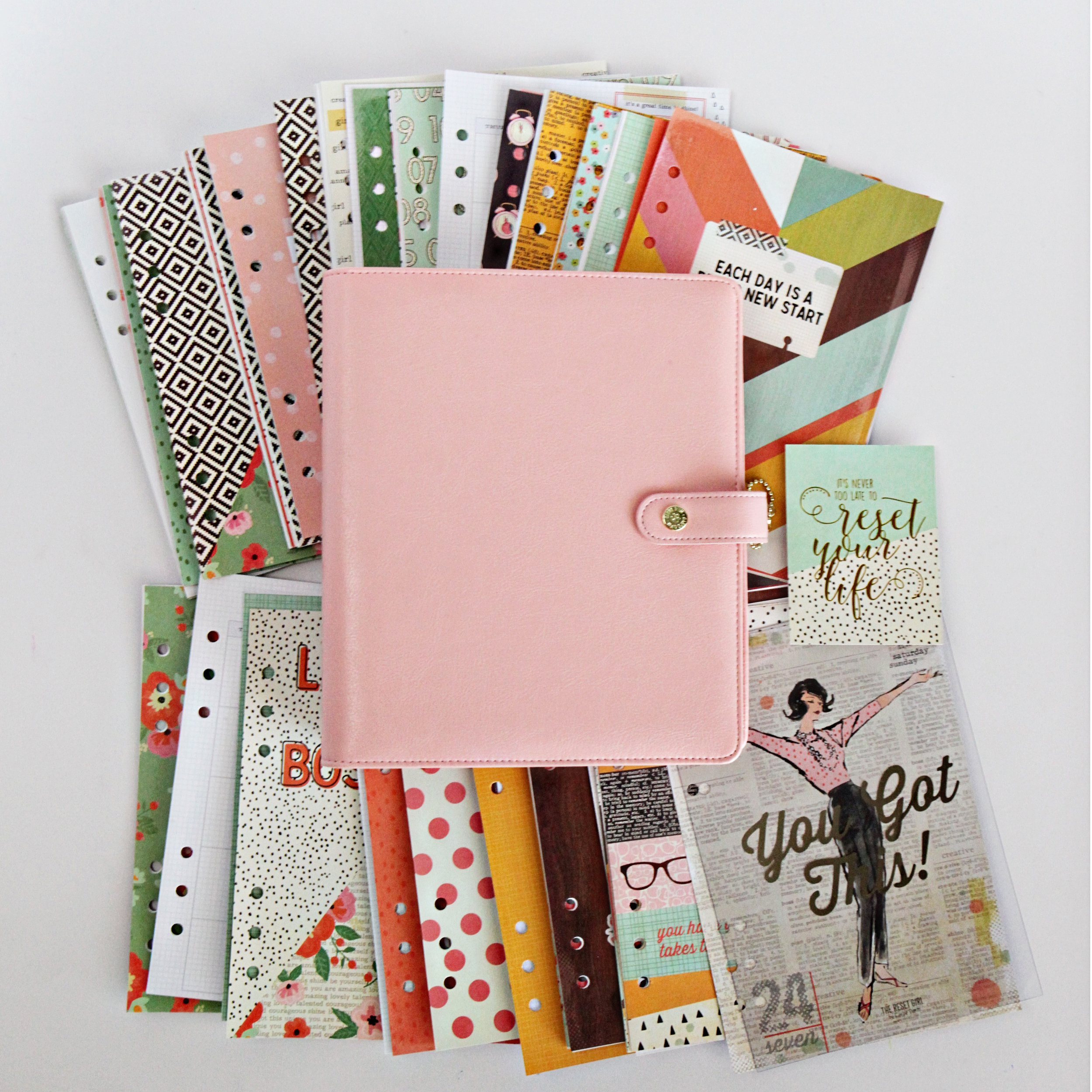 Simple Stories Carpe Diem Collection The Reset Girl A5 Planner Boxed Set 