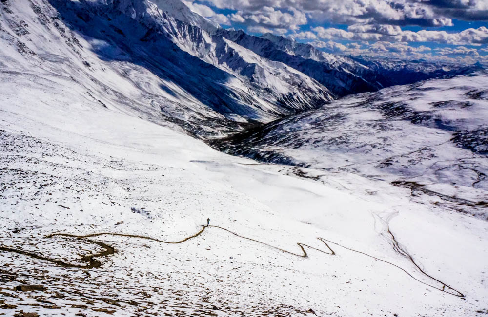 Over Riwoche Pass, Mt. Gongga Trek