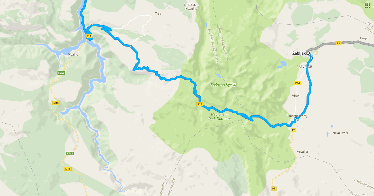 The only road across Durmitor National Park was rendered impassable by snow during our attempt. Check with local authorities to make sure that it is safe to pass before entering!