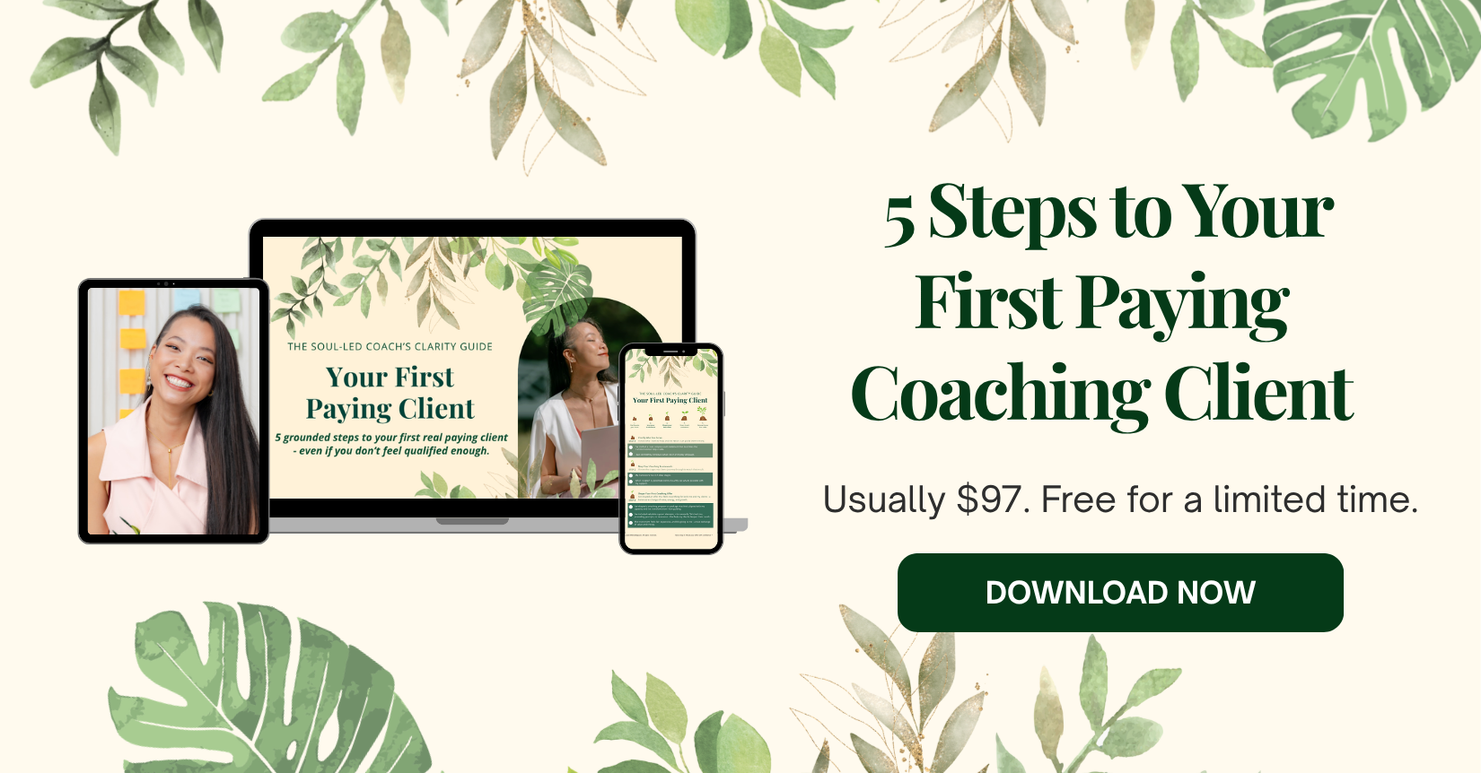 Clarity Guide - 5 Steps to your first paying coaching client