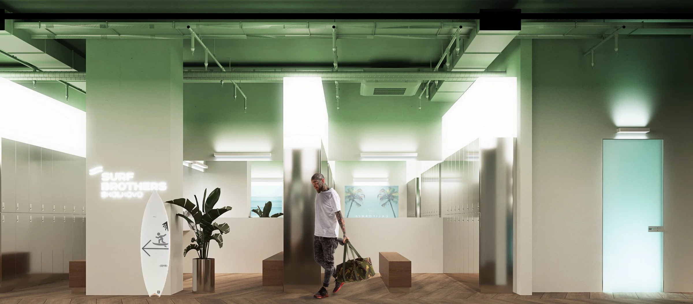 Раздевалка мужская