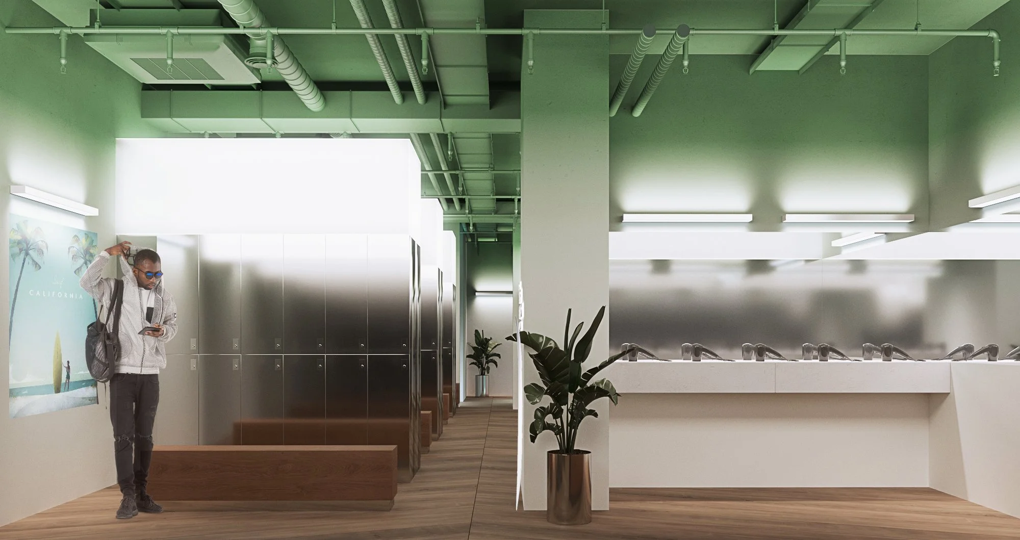 Раздевалка мужская