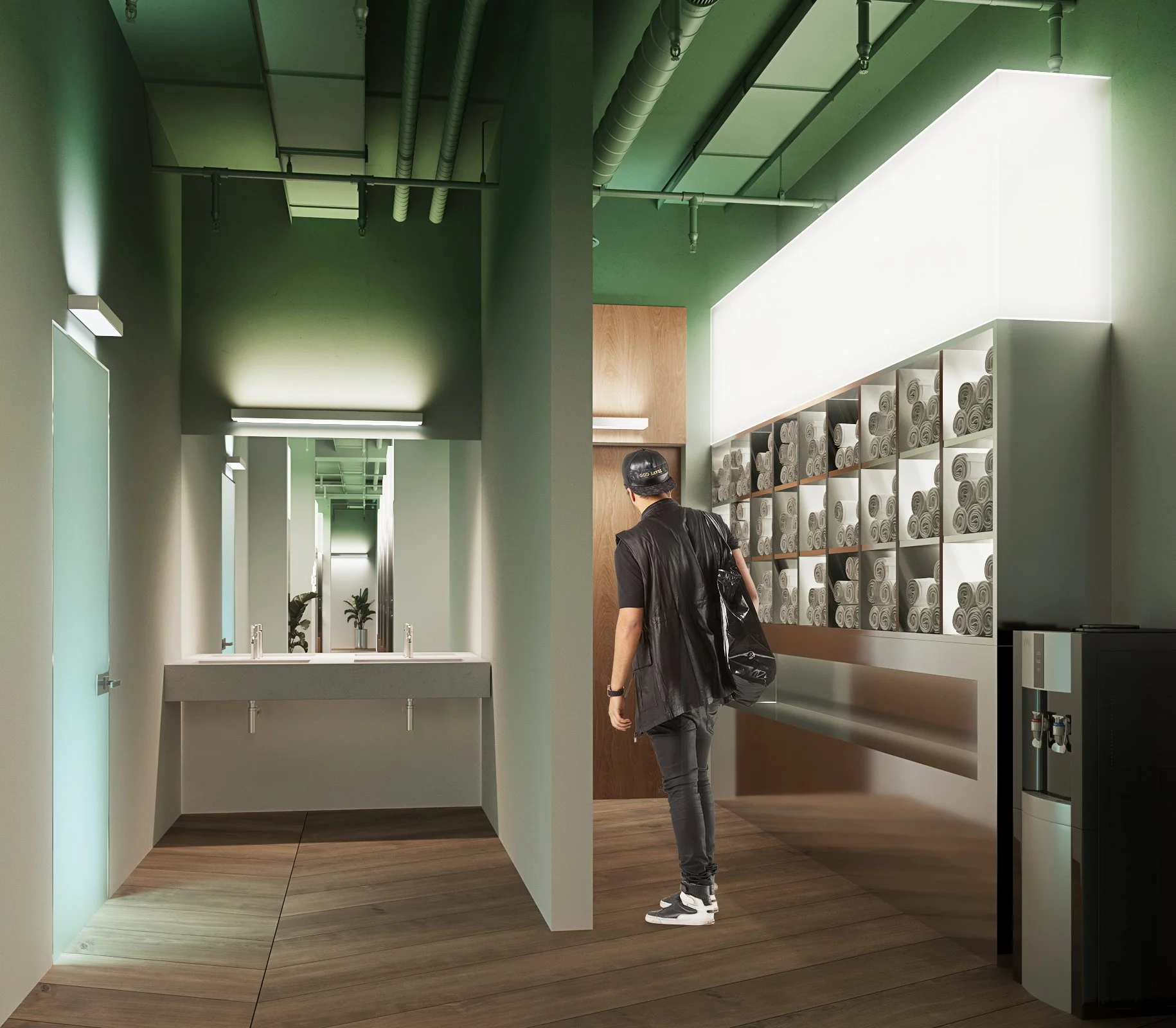 Раздевалка мужская