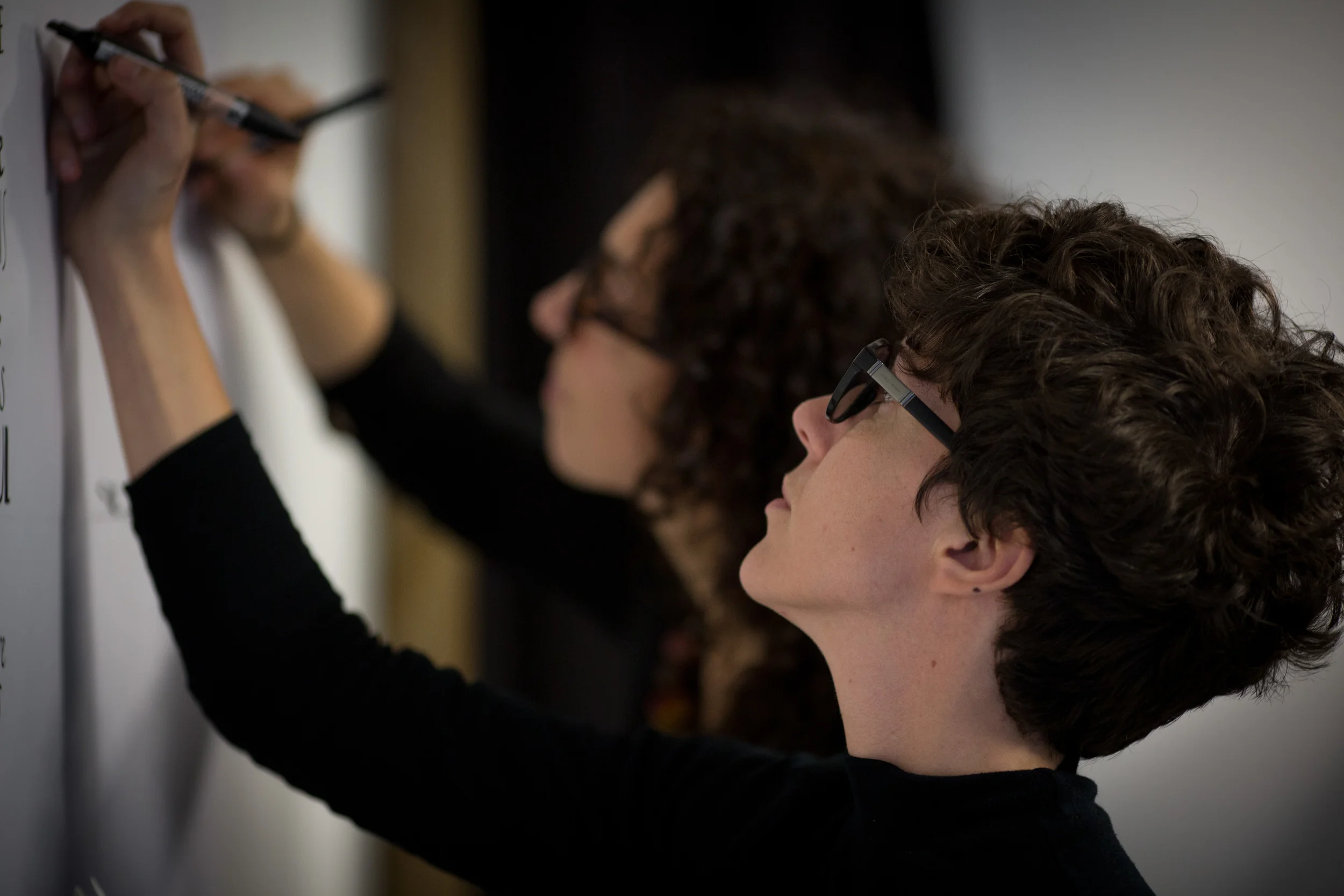 Ariadne and Fede at work