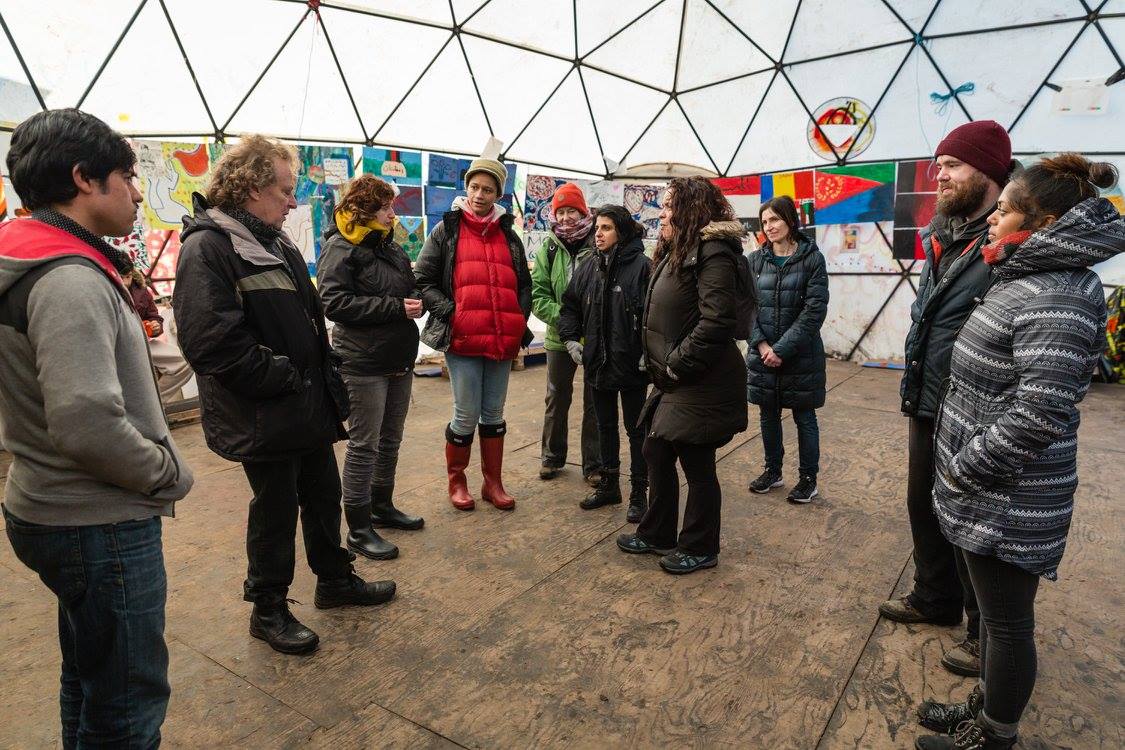 Inside the Good Chance Calais space. Photo by Gursen Houssein