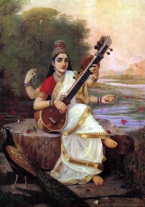 Saraswati by Raja Ravi Varma