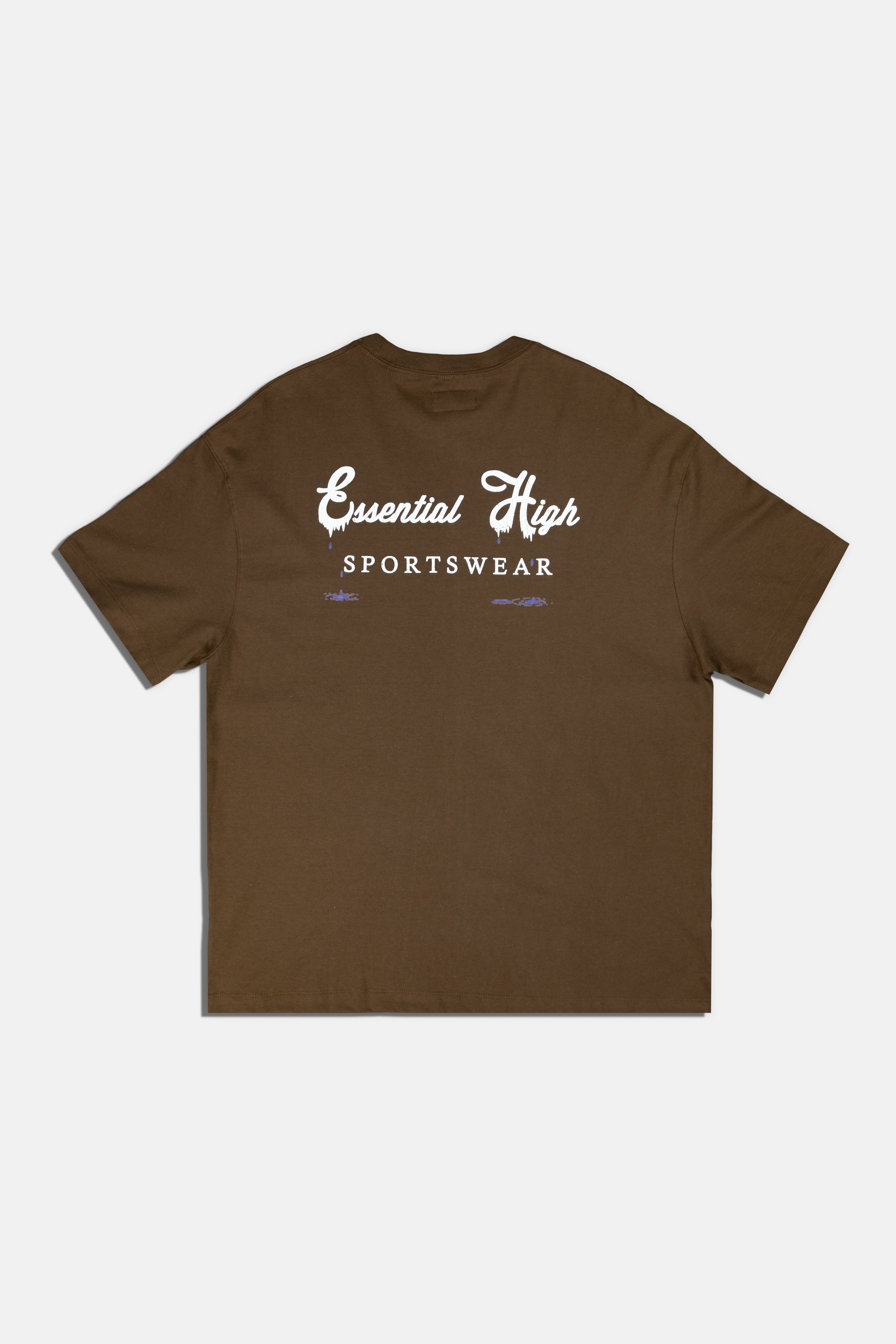 Brown Oversized Drip Tee