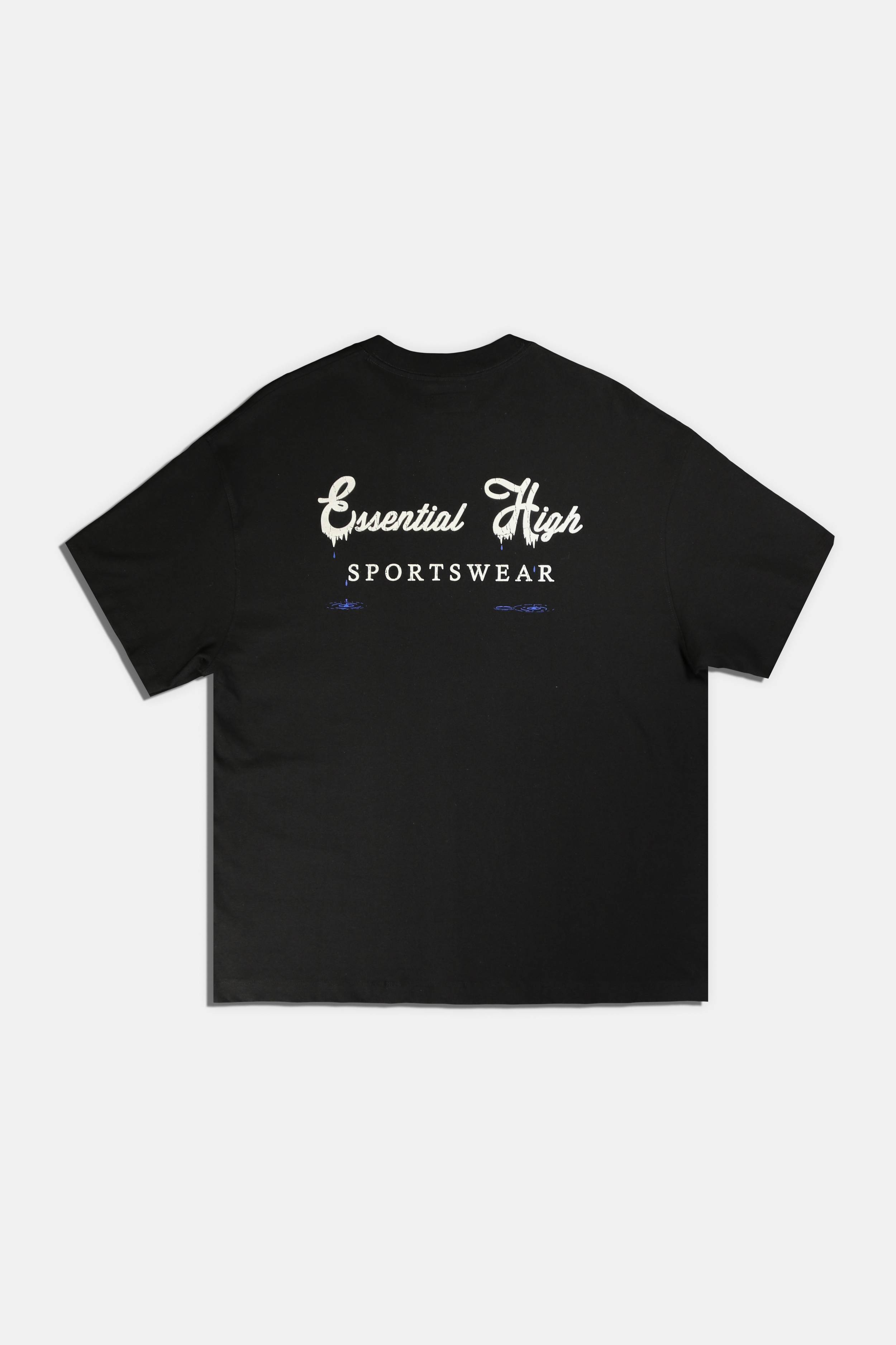 Black Oversized Drip Tee