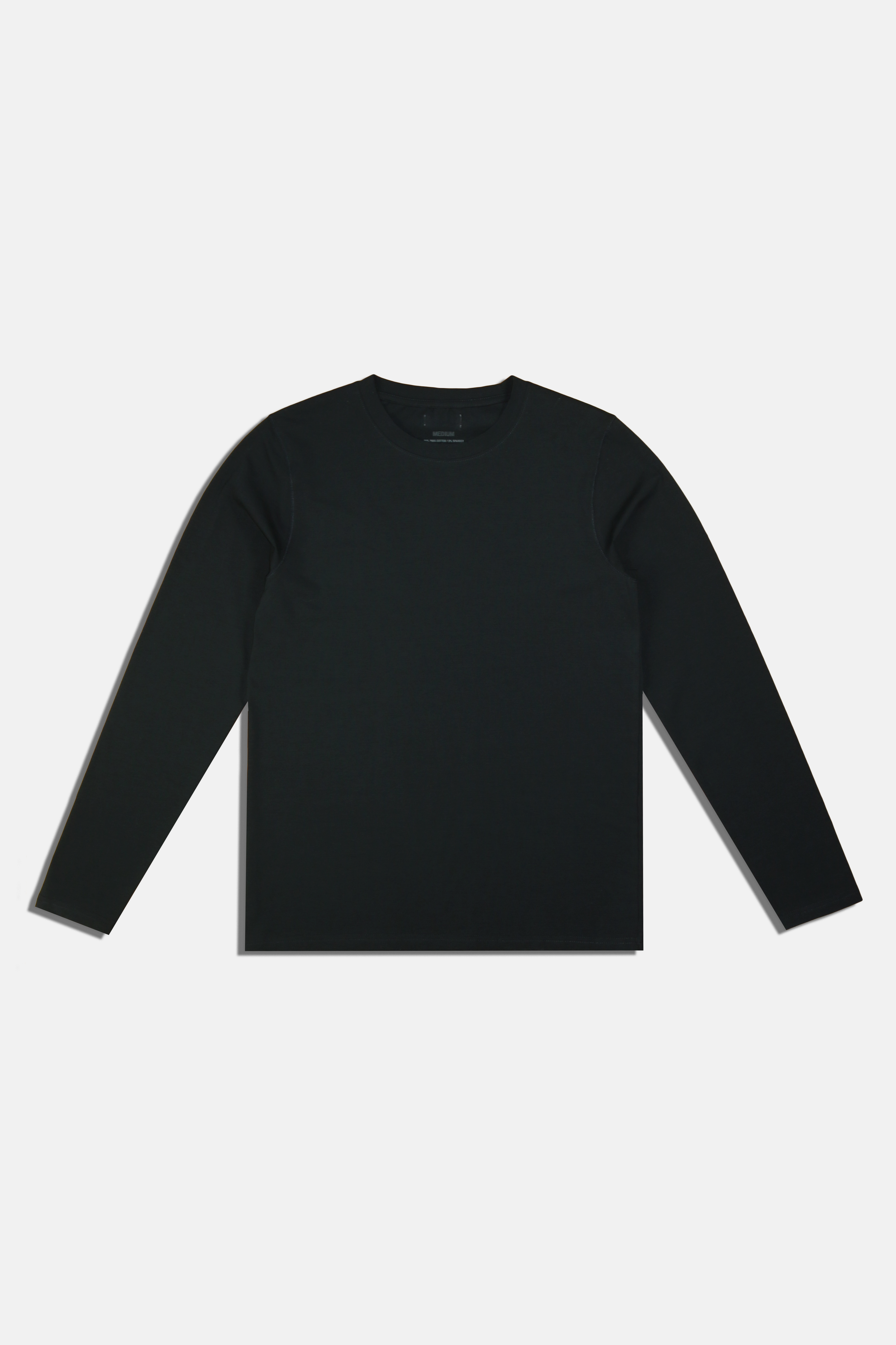 Black Pima Cotton Long Sleeve