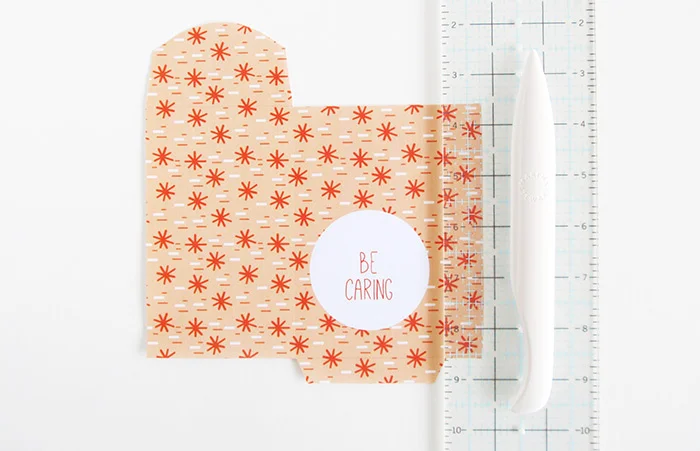 paper bag tutorial cut out template