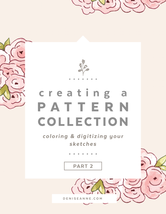 Creating a Pattern Collection How to color and digitize sketches
