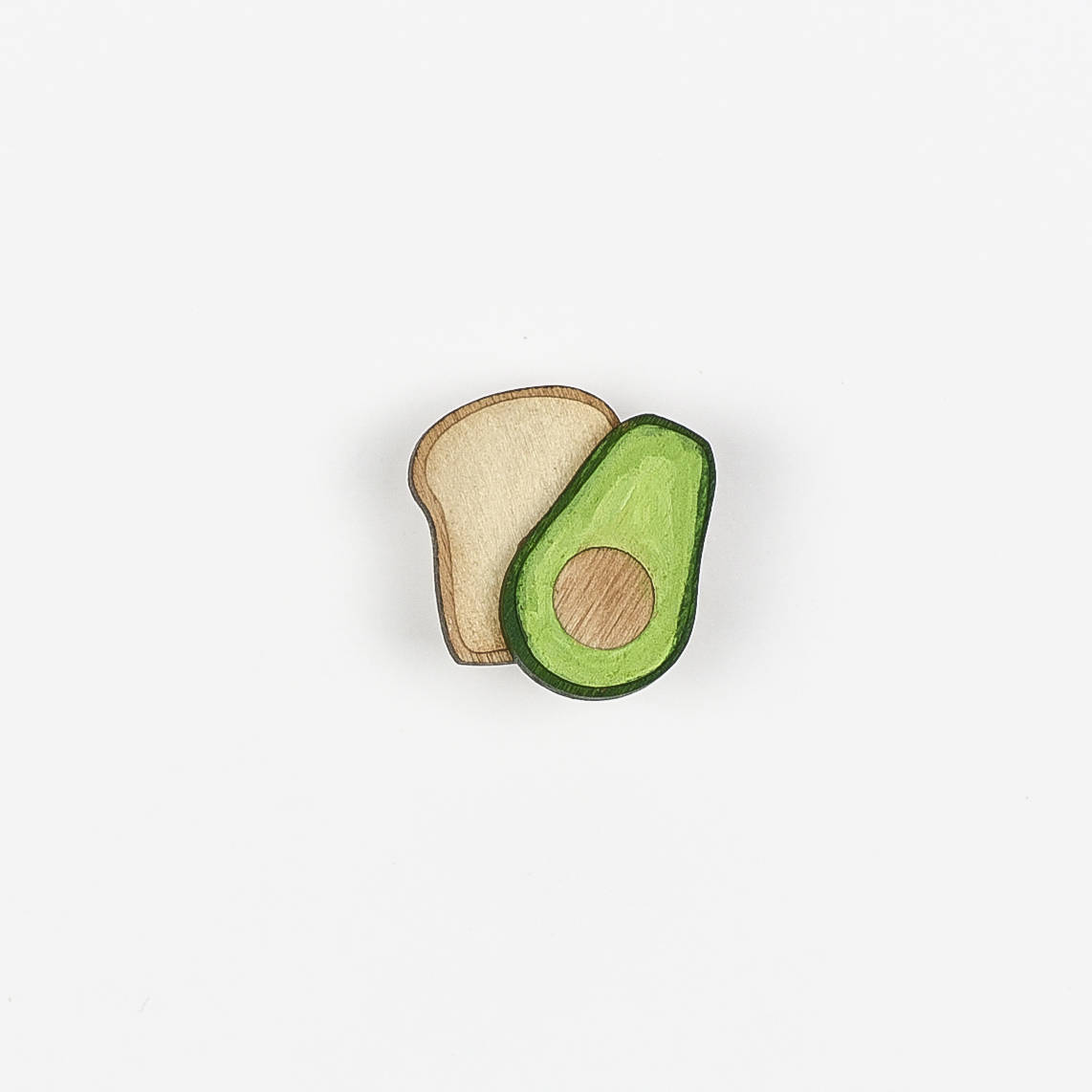 avocado and toast brooch