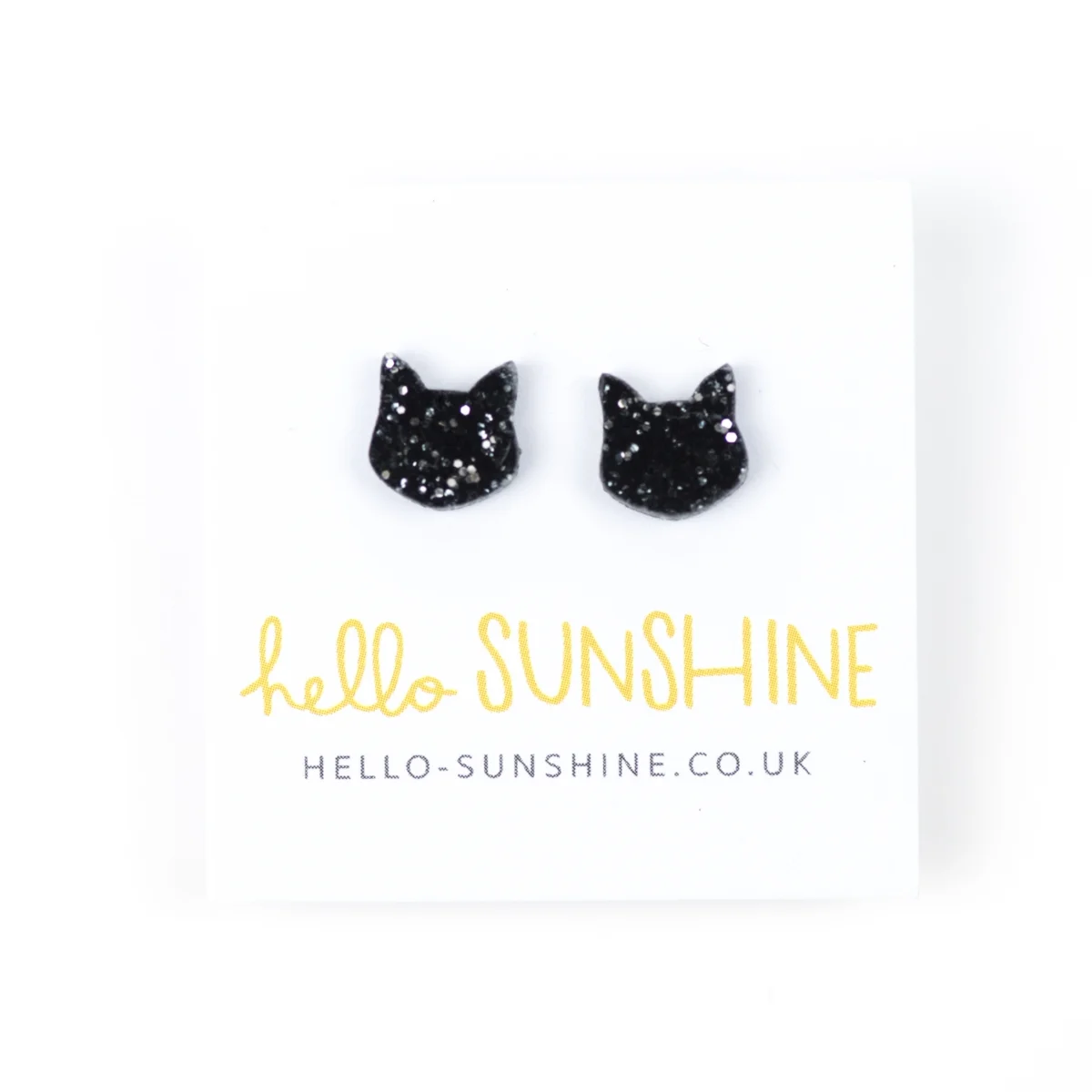 GLITTER CAT EARRINGS