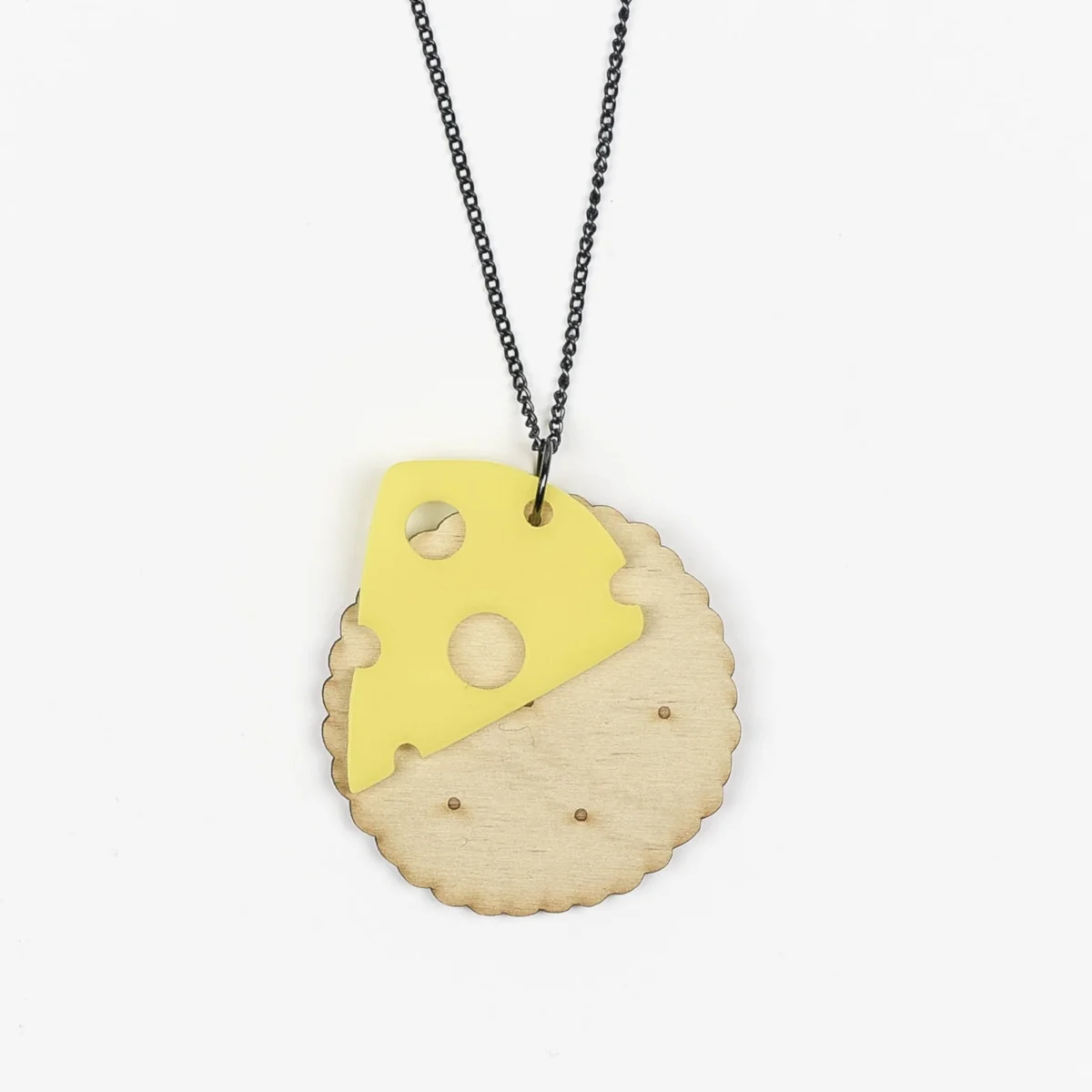 biscuit and cheese necklace