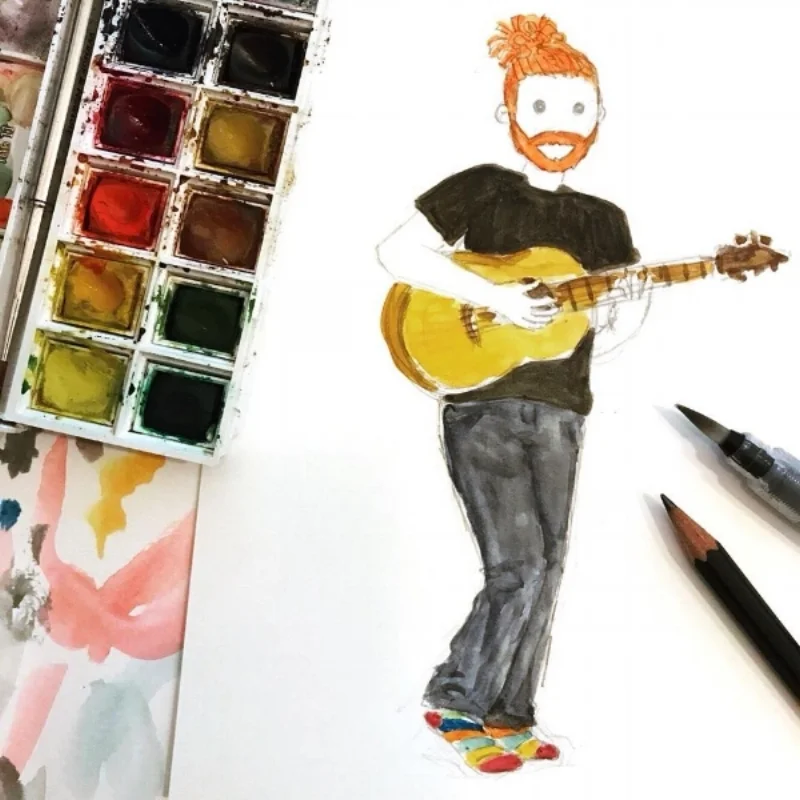 Gutted I missed the show but had fun doodling @newtonfaulkner again instead 🎨