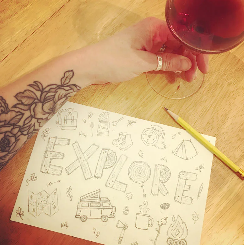 Musings and doodlings over the festive period 🍷