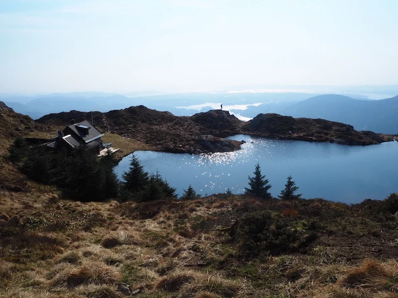 Towards the end of the Vidden Trail (Mt Fløyen to Mt Ulriken).