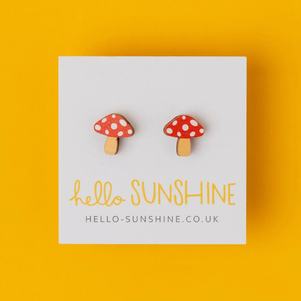 TOADSTOOL STUD EARRINGS