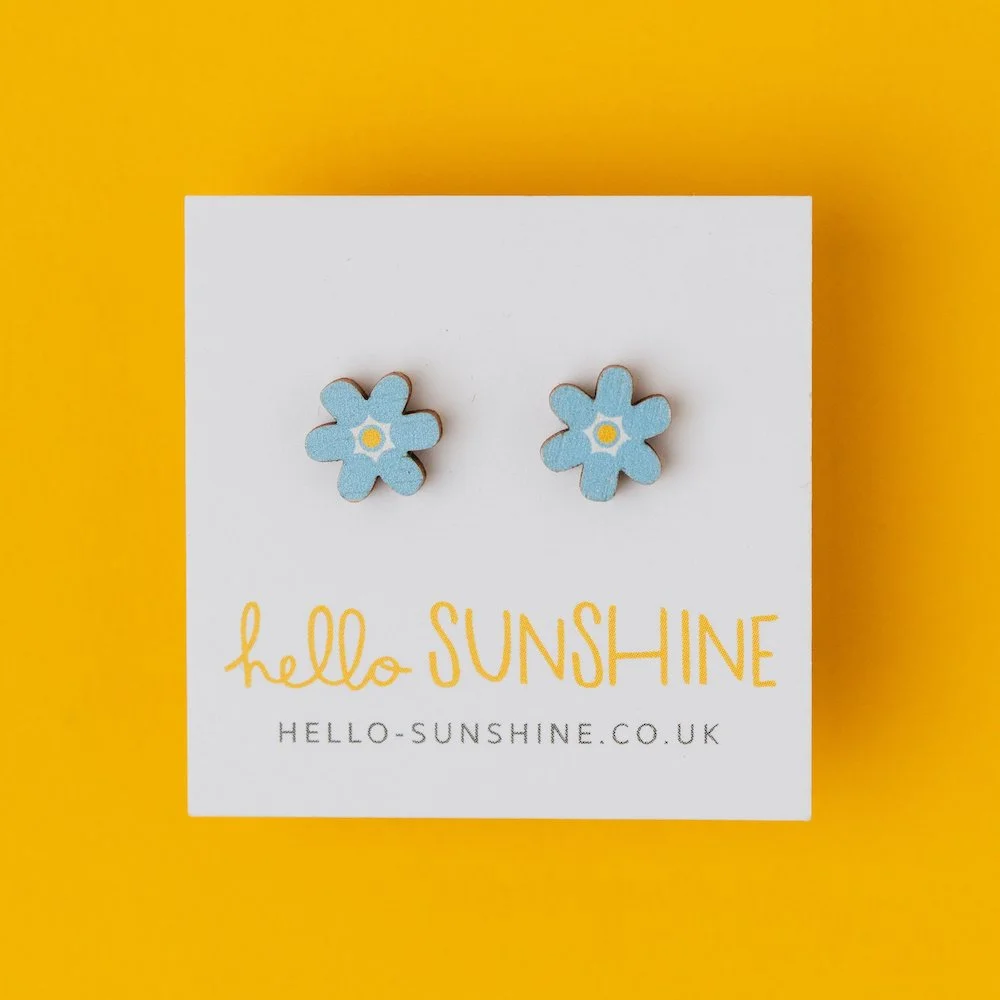 FORGET-ME-NOT STUD EARRINGS