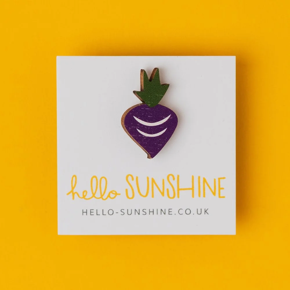 BEETROOT LAPEL PIN