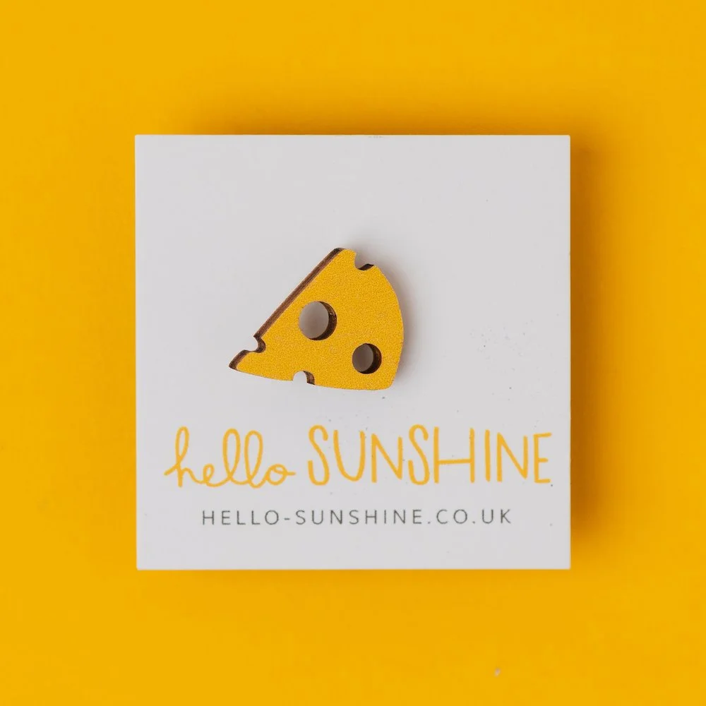 CHEESE LAPEL PIN