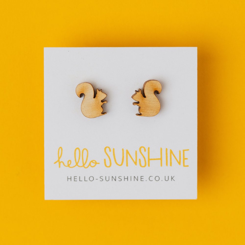 SQUIRREL STUD EARRINGS
