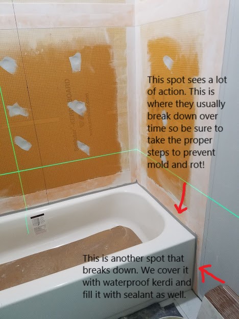 A Tile Guy S Blog Bathroom Remodeling, Can You Tile Over Tub Surround