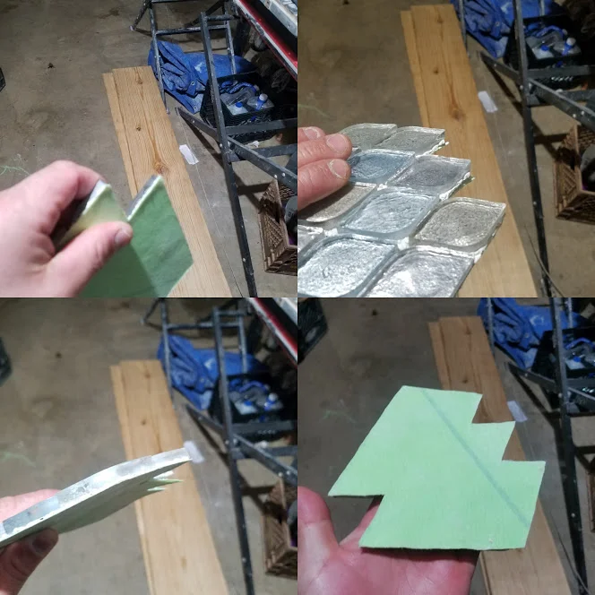 The glass is attached to a membrane and that allows you to build it out to be flush with the outside field tile.