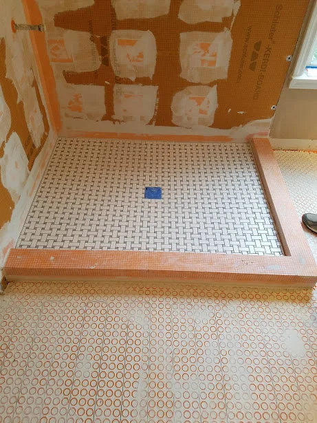 If you're having a shower built, having it waterproof is the most important part. This is how we waterproof. Schlutersystems.com speaks for itself as to why they have the best products for a bathroom. Ask our competition, "How do you water proof?" That is the most important question when you're getting a bid for a shower.