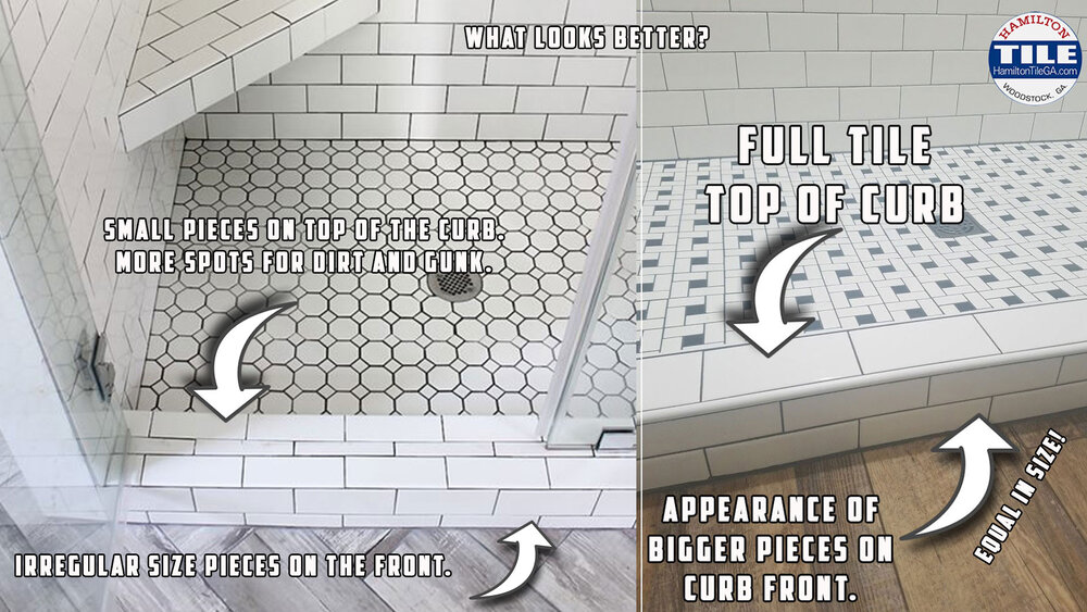 A Tile Guy S Blog Bathroom Remodeling, How To Tile Shower Curb Without Bullnose