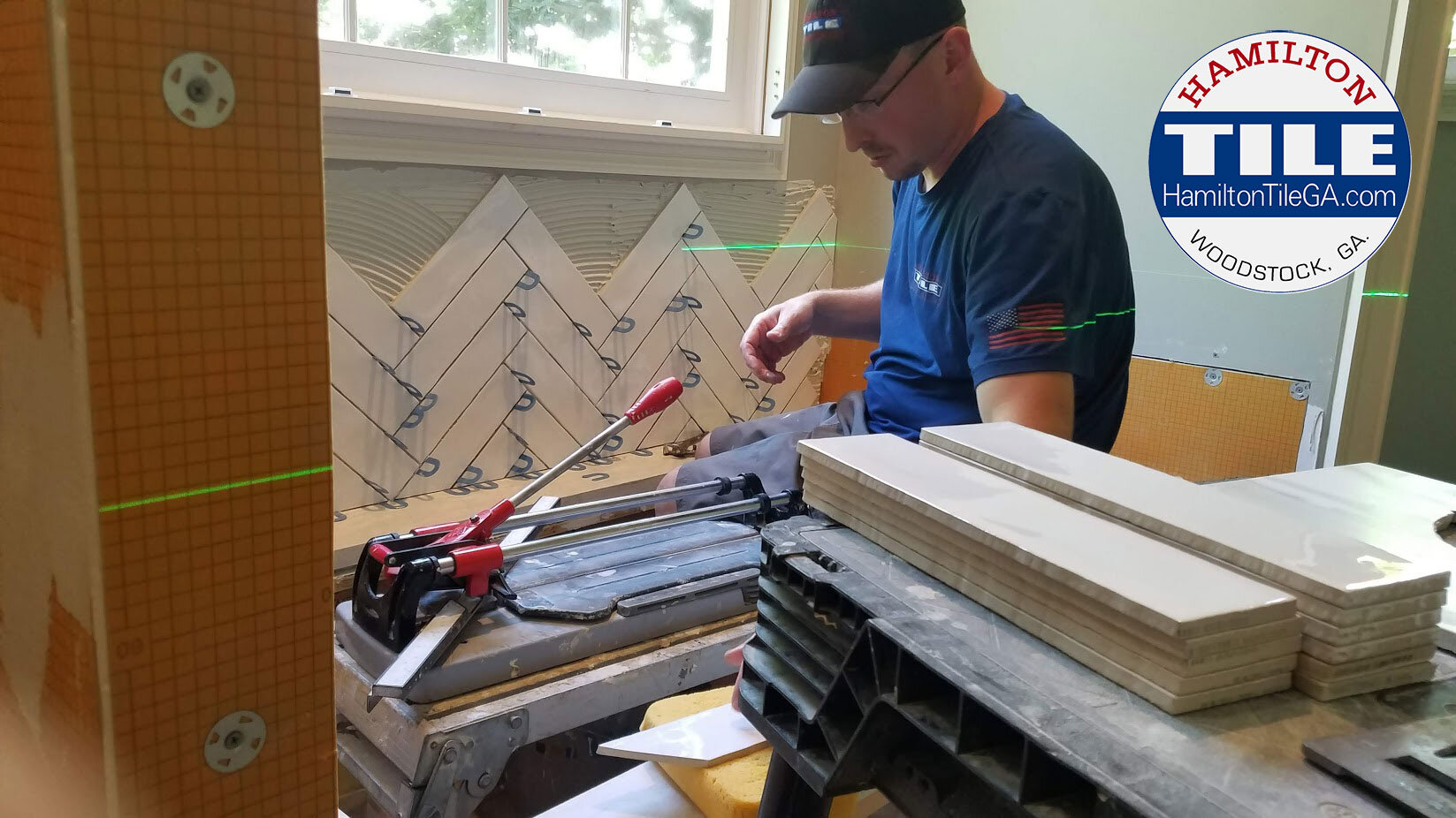 There are plenty of “machine gun” tilers out there, spreading and dropping. That’s not us: Precision, quality, craftsmanship.
