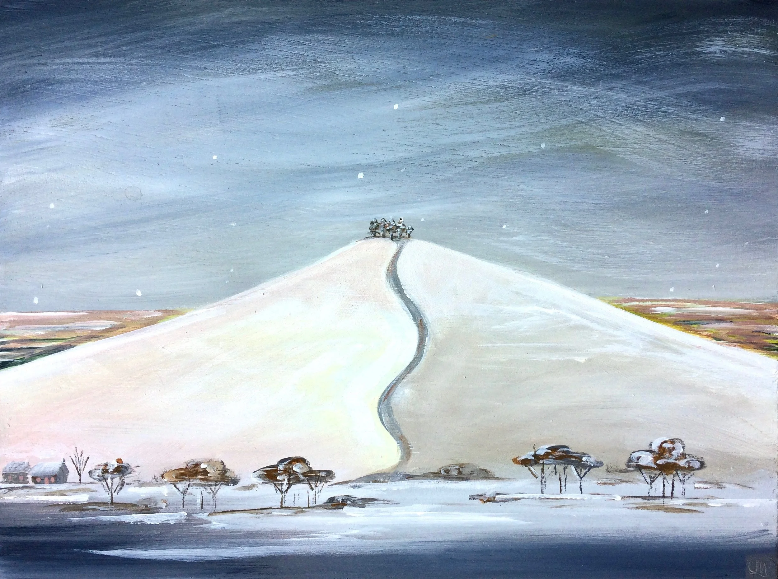 First Snow on Colmers Hill ( NEW! )