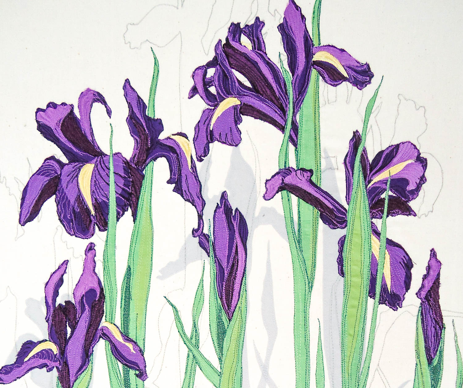 Blue Iris | Helen Poremba Textile Art & Sewing Workshops