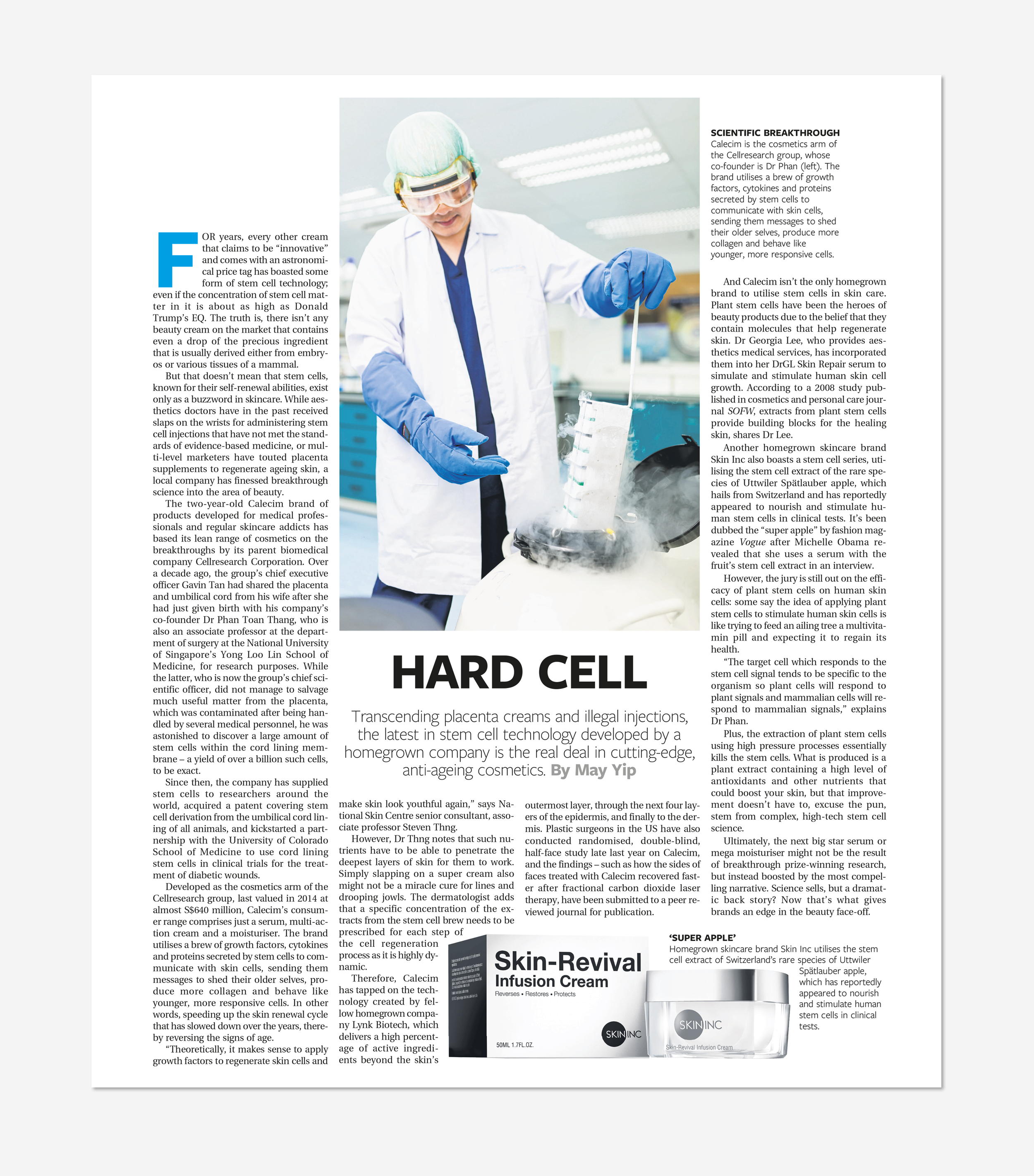 the real deal in cutting-edge, anti-ageing cosmetics.