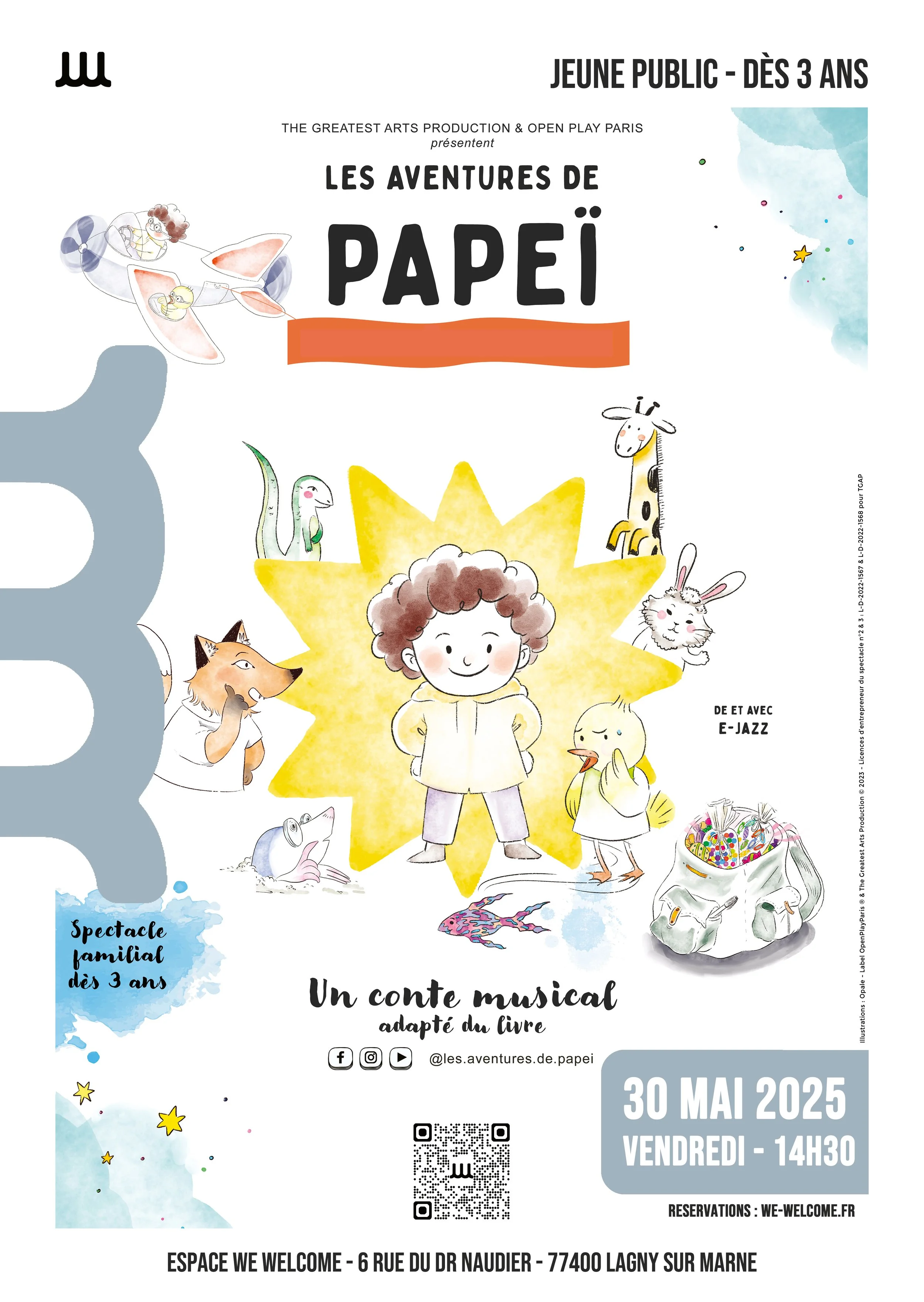 Les aventures de Papeï - Le spectacle musical à l'espace We Welcome de Lagny Sur Marne (77)