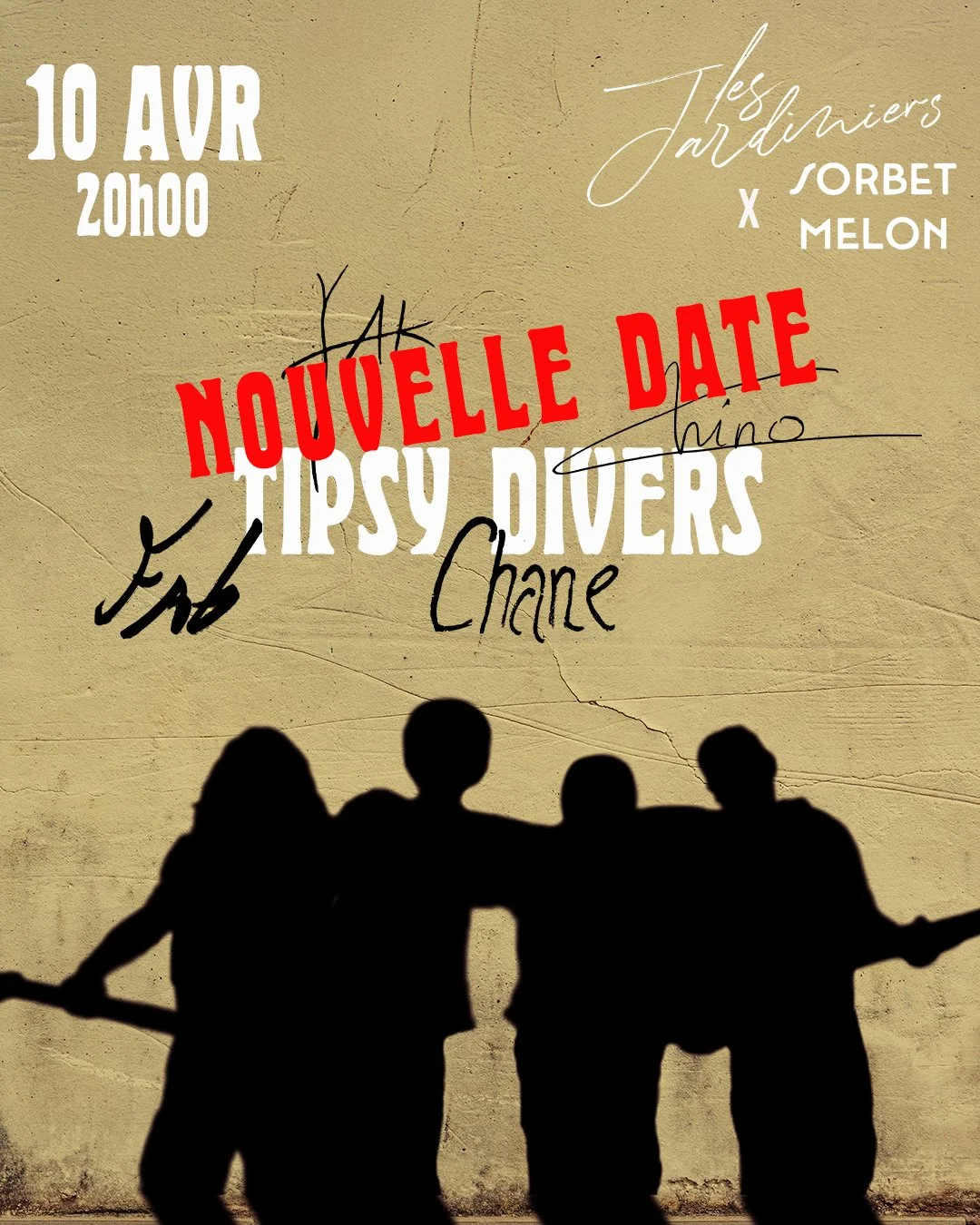 Concert 100% Rock avec Tipsy Divers