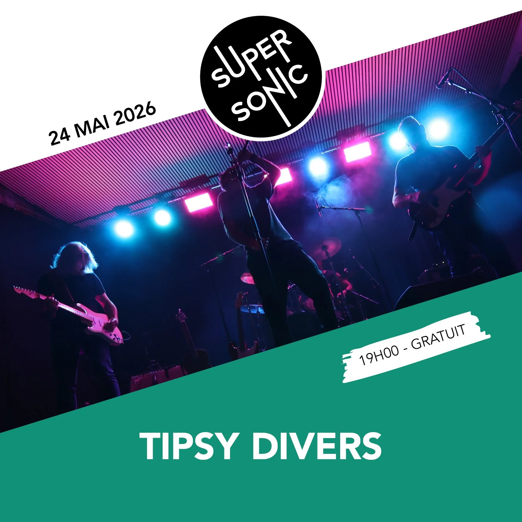Tipsy Divers en concert au Supersonic à Paris (12ème)