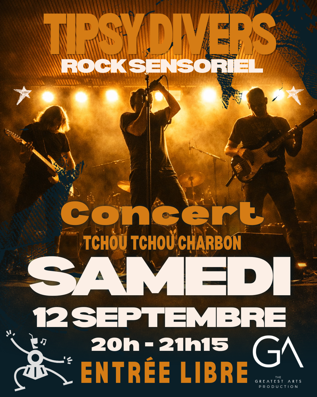 Tipsy Divers en concert dans le parc Chapelle Charbon à Paris (18e)