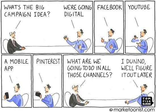 Illustrator Maketoonist makes light hearted cartoons about Marketing.