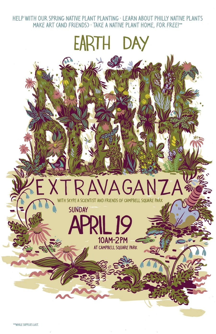 Process: Native Plants Poster