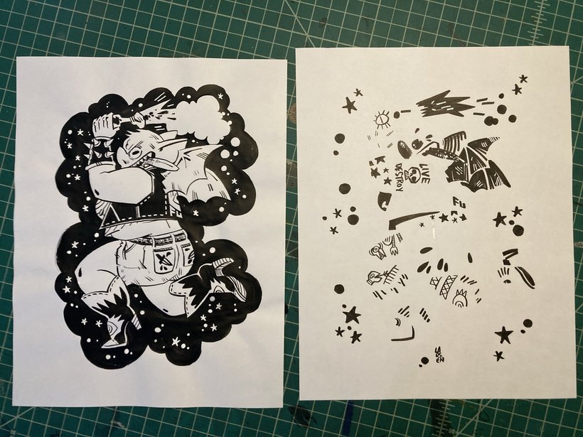 inked color seperations