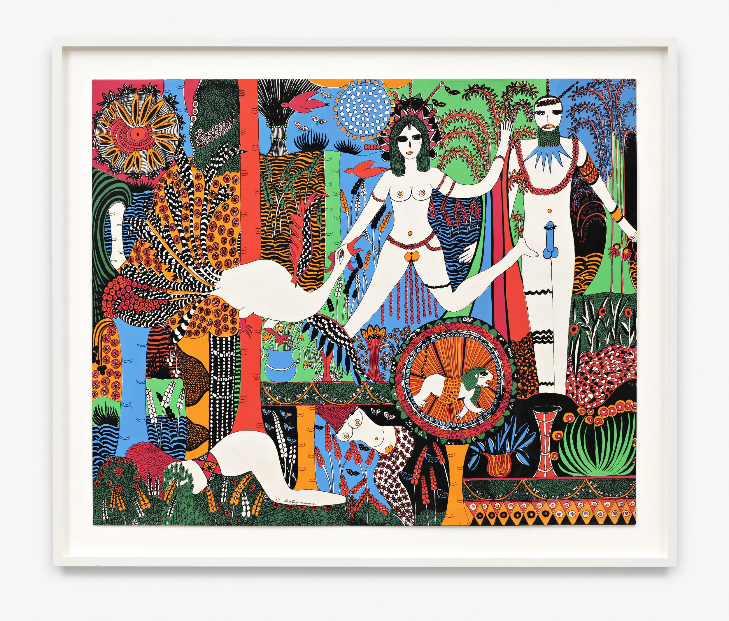 DOROTHY IANNONE (1933) Flora and Fauna , 1973, serigrafía a color sobre papel, 59,5 x 72,5, cortesía Peres Projects, Berlín.
