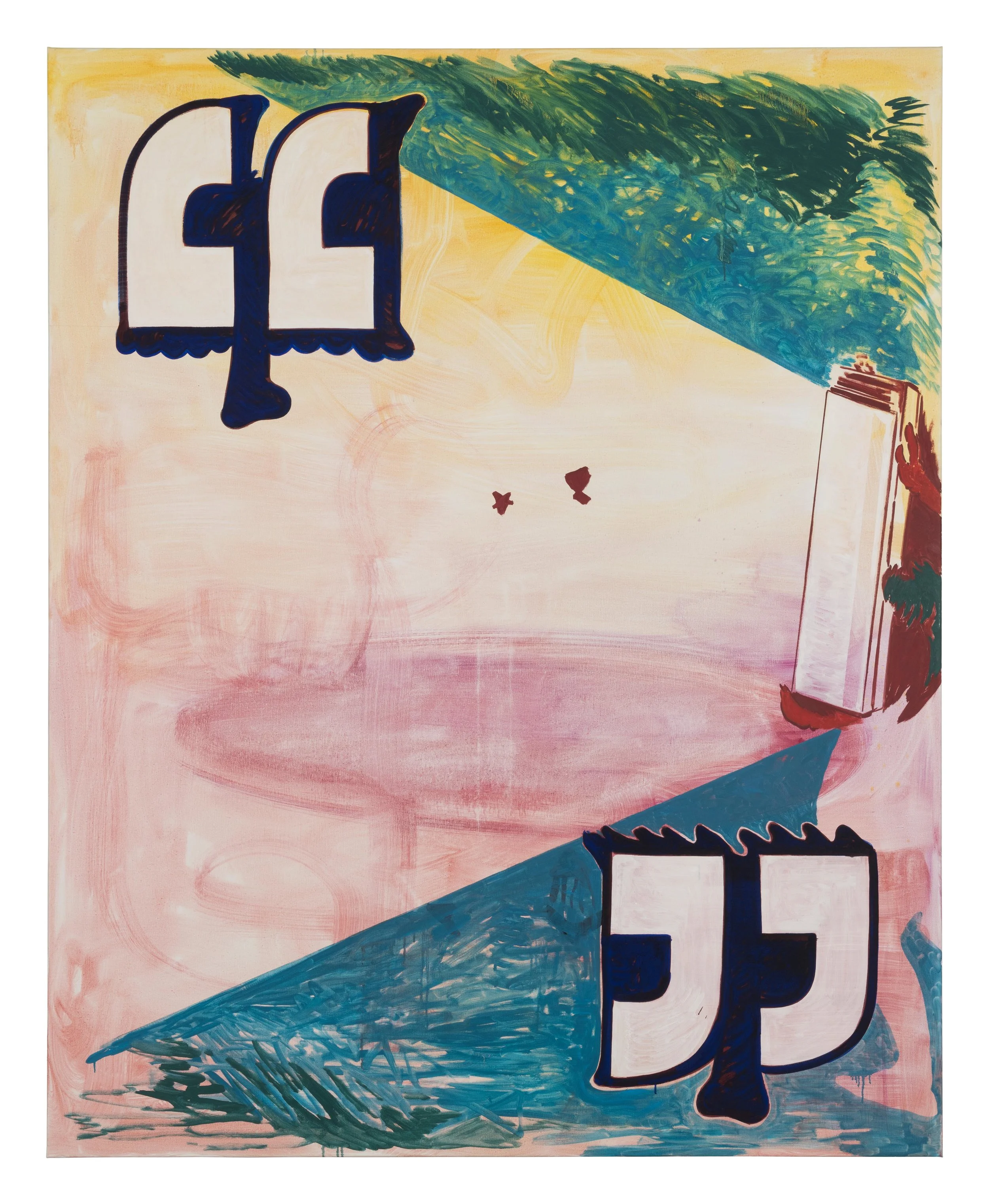 Tiziano Said, 2018, óleo sobre lino, 200 x 160 cm