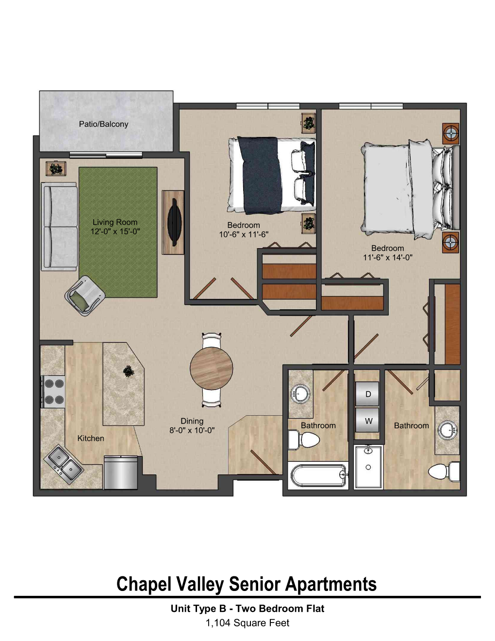 Floor Plans — Chapel Valley Senior Apartments