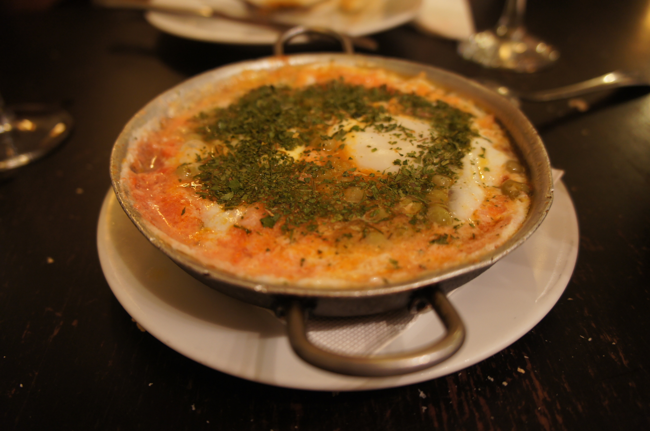 Huevos à la flamenca. Antes...