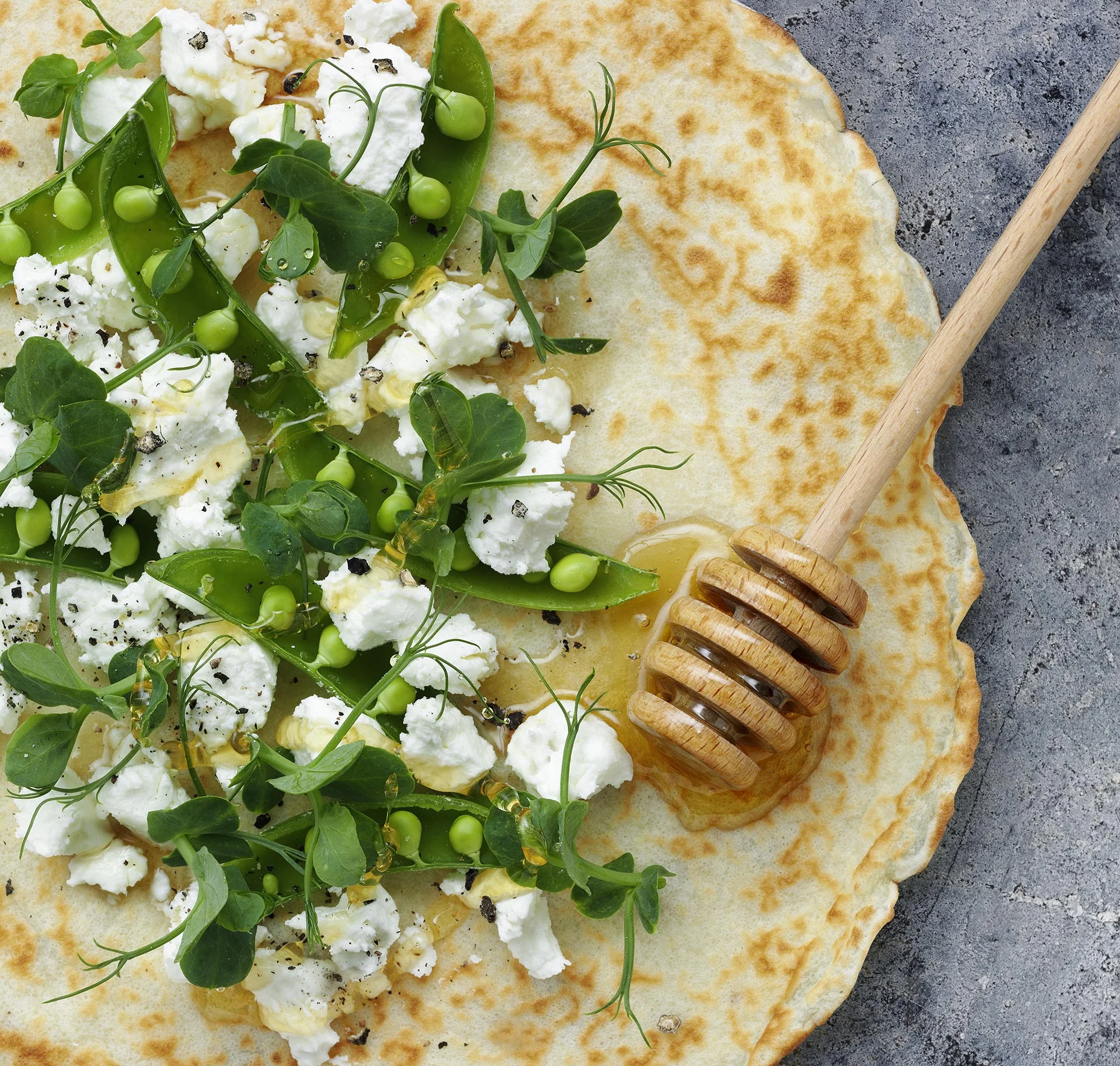 Hilary Moore Food Photography Goats Cheese Pancake