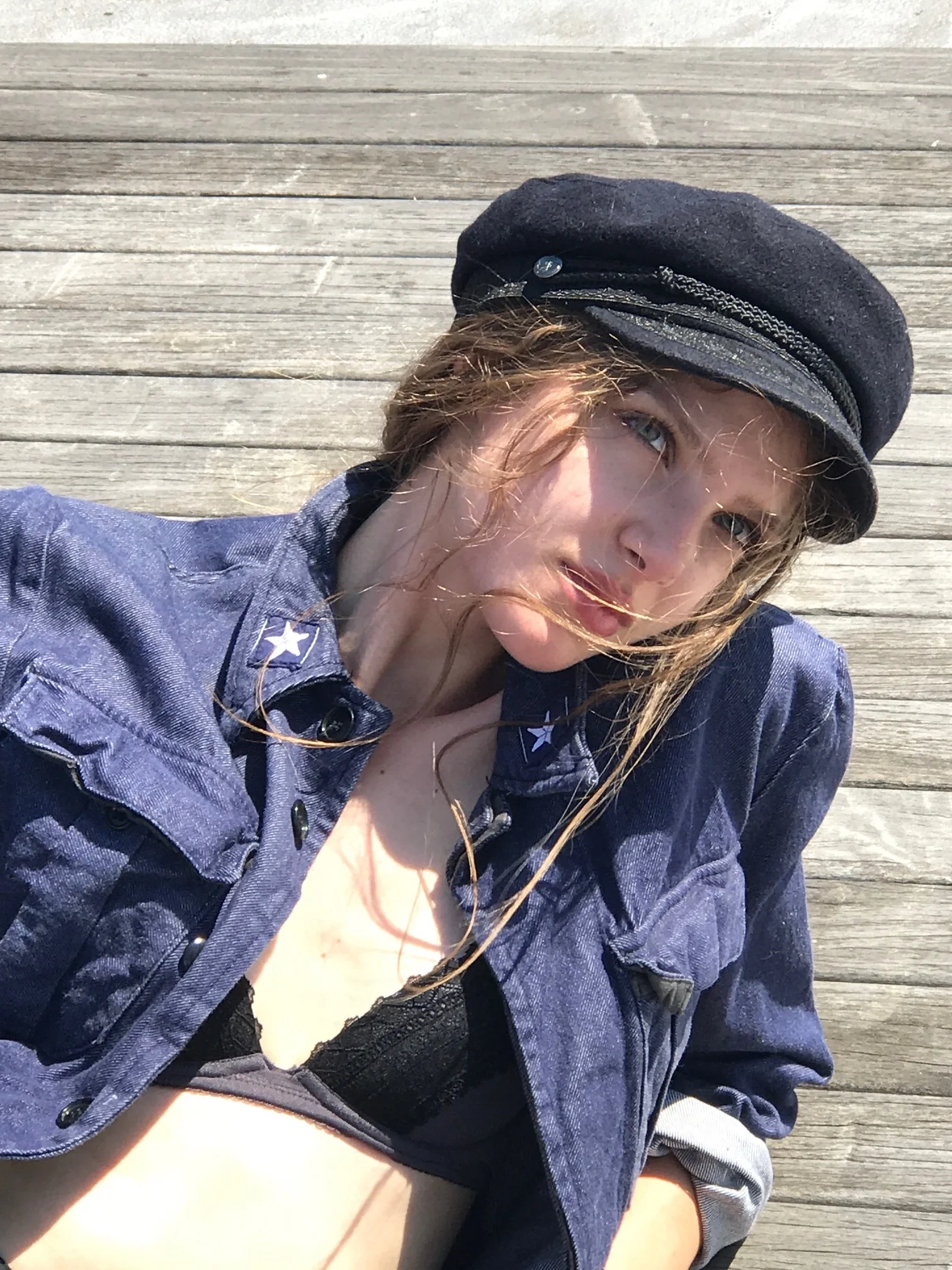  Klaudia  Photo: Myk'l  Style + Hair: Myk'l  Jacket: Vintage Italian Airforce  Cap: Photographers own 