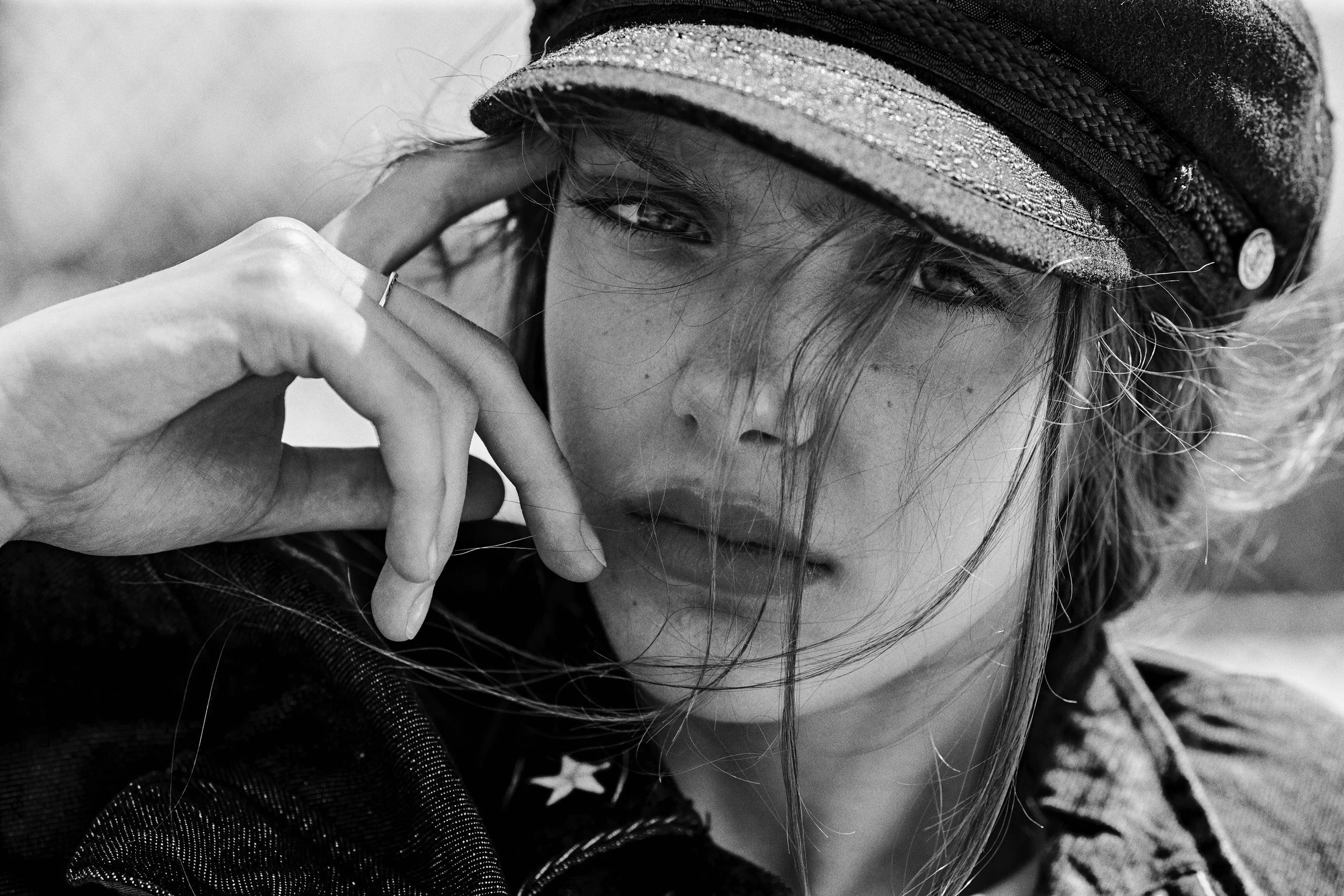  Klaudia  Photo: Jamie Ellington  Style + Hair: Myk'l  Jacket: Vintage Italian Airforce  Cap: Photographers own 