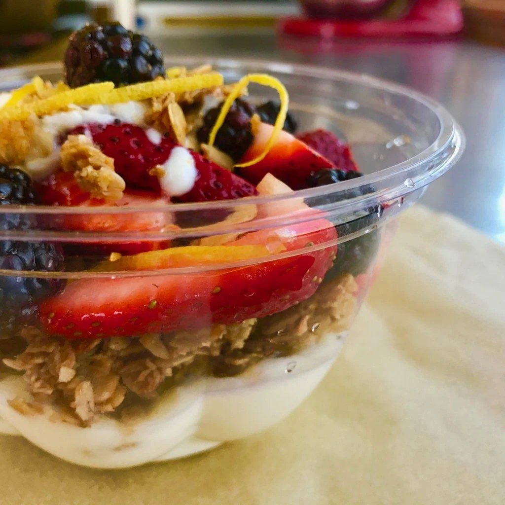 Parfaits of Granola, Yogurt & Fresh Fruits