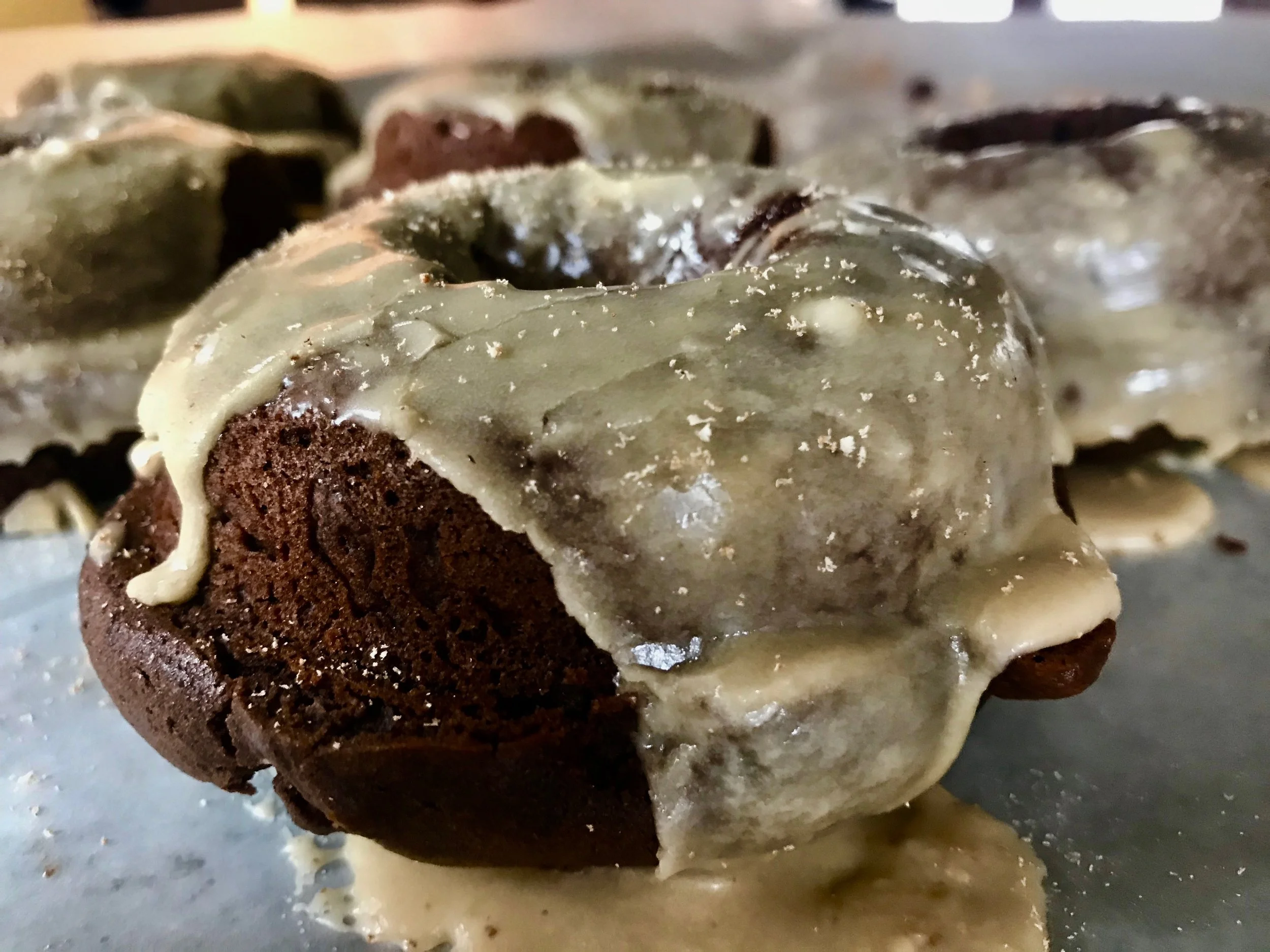 Dark Chocolate Dough-Not w/ BOLD Coffee Rice Milk Glaze